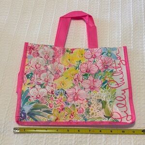 Lilly Pulitzer Vibrant Floral shopping Tote bag